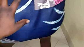 that ebony teen ass looks fire peeking out under her tight skirt teasing hard