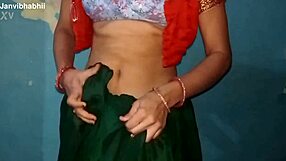 Explosive Kissing Ignites Closeup Standing Pound with Janvibhabhi!