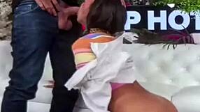petite sasha tatcha chokes on deepthroat facefuck begging nade to wreck her tight hind pussy raw