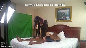 can you handle watching hotwife chloe ride victor's cock nice and deep?