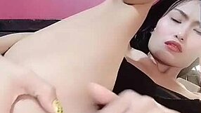 Thaitwentybabe Fingers Juicy Pussy Closeup After Painting Nails