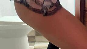 i catch my stepsister cleaning in sexy lingerie every time