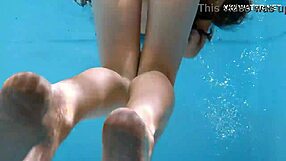 whoa, check out this super hot skinny hungarian lana swimming poolside... juicy petite ass!
