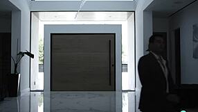 vanna bardot petite brunette slut bends over doggystyle deepthroat on monster juror cock