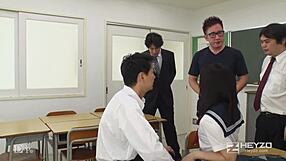  Inoue Eri's lotion handjob massage soaks gal in sticky fun