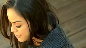 Barely legal teen babe fingers wet tight pussy with dildo insertion solo