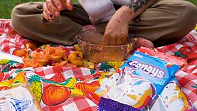 lara's emotional vomit picnic fetish indulgence