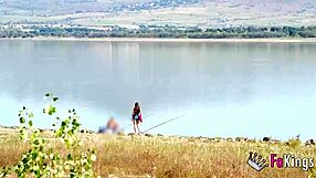 swamp heat makes horny petite briseida myers strip for nudist outdoor rough fuck