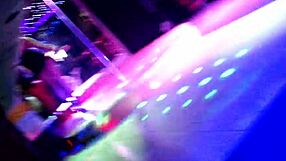 what happens when the german blonde's clothes rip off at the bar?