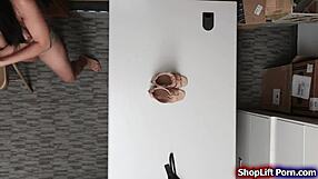 you caught stealing? now take this officer's cock deep in shop