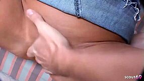 nympho teen bitch chokes on monster cocks, gagging deepthroat before group orgy swallow fest