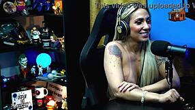 Ruan kisses Bruna Lambertini, she sits bare on his lap in podcast