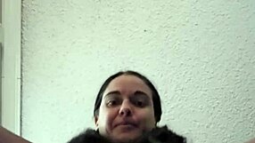 Emy Angel tenderly strokes her petite web chat pussy close-up