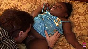 Black Midget's Big Tits Ache for Blowjobs