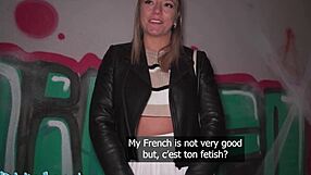 french blonde caught stroking pussy on street leads to public agent pov blowjob hardcore fuck