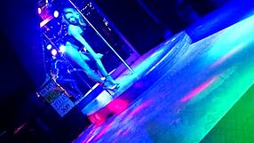 what happens when the german blonde's clothes rip off at the bar?