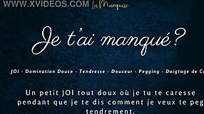 French Girl Commands Your Jerk-Off with Pegging Tease in Emotional Audio