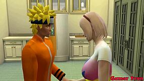 i bet hinata's jealous watching naruto fuck sakura's pussy like he does her in kitchen