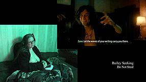 Naked BBW Brunette with Big Natural Tits Plays Alan Wake 2 Part 11 Glasses On