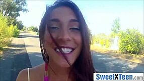 Fat Ass Teen Rides BF's Monster Cock Wildly