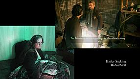 Naked BBW Brunette with Big Natural Tits Plays Alan Wake 2 Part 11 Glasses On