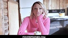 Stepdad pounds emma hix's shaved teen pussy so deep...