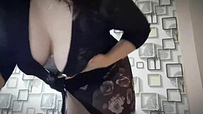 hot asian babe rides lover's cock squeezing natural big tits passionately