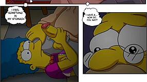 marge simpson rides grandpa in doggystyle cowgirl anal creampie storm warning fuck