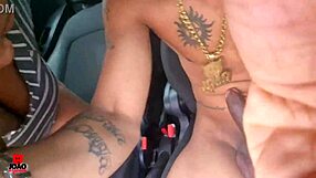 Jujuba Baiana's First Time. Big Cock Pounds Pussy with Creampie on Salvador Street Ride Part 1