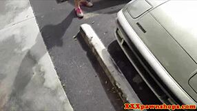 Amateur babe trades car for pussy pounding in hidden cam reality