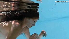 whoa, check out this super hot skinny hungarian lana swimming poolside... juicy petite ass!