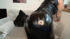 does this latex cling to her curves just right for fetish play?