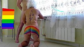 Step Son Pounds Mommy's Tight Ass in Garage Anal Finish