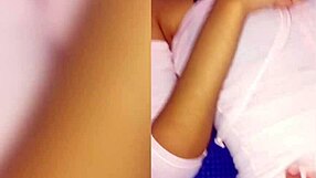 Guy warms up hot college girl's shaved pussy before pov pounding orgasm