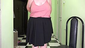 Mature Milf Jumps Rope Shaking Saggy Tits Fat Ass