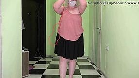 Mature Milf Jumps Rope Shaking Saggy Tits Fat Ass