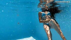 whoa, check out this super hot skinny hungarian lana swimming poolside... juicy petite ass!