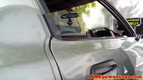 Amateur babe trades car for pussy pounding in hidden cam reality