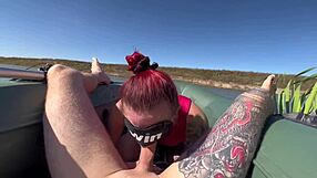 Caught 18yo Latina Mermaid Deepthroat Gagging On Monster Cock Outdoor