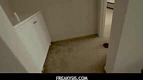 Stuck in the bathtub again? Cute blonde stepsis needs stepbro's cock to get out!