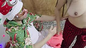 you know the boss milf rule - she sleeps with secretary for christmas cock delivery