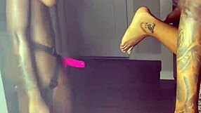 Petite ebony lesbians renity love and majesty strap on nasty fun!