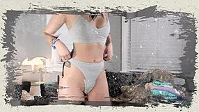 jazmin shakes her big latina ass in lingerie for your pov photoshoot eyes only?