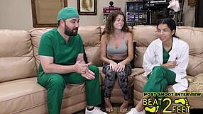 Sweaty Nurse Princess Nathalia Gives Foot JOI in Hospital