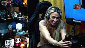 Ruan kisses Bruna Lambertini, she sits bare on his lap in podcast