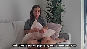 step bro claims my tight ass at halloween party while hubby's away!