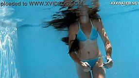 whoa, check out this super hot skinny hungarian lana swimming poolside... juicy petite ass!