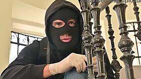 brunette miami beauty solves robbery bent over dp threesome ass to mouth