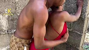 Watch this carpenter pound hookup girl's tight ass outdoors!