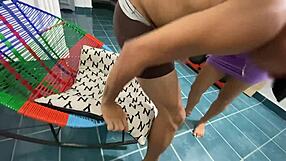 roomie finds my cock out while restin, sucks then rides till cum explosion!